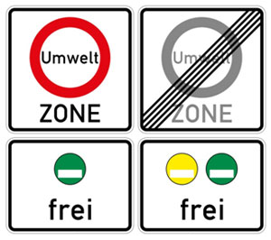 In welke steden is een milieusticker Duitsland nodig?