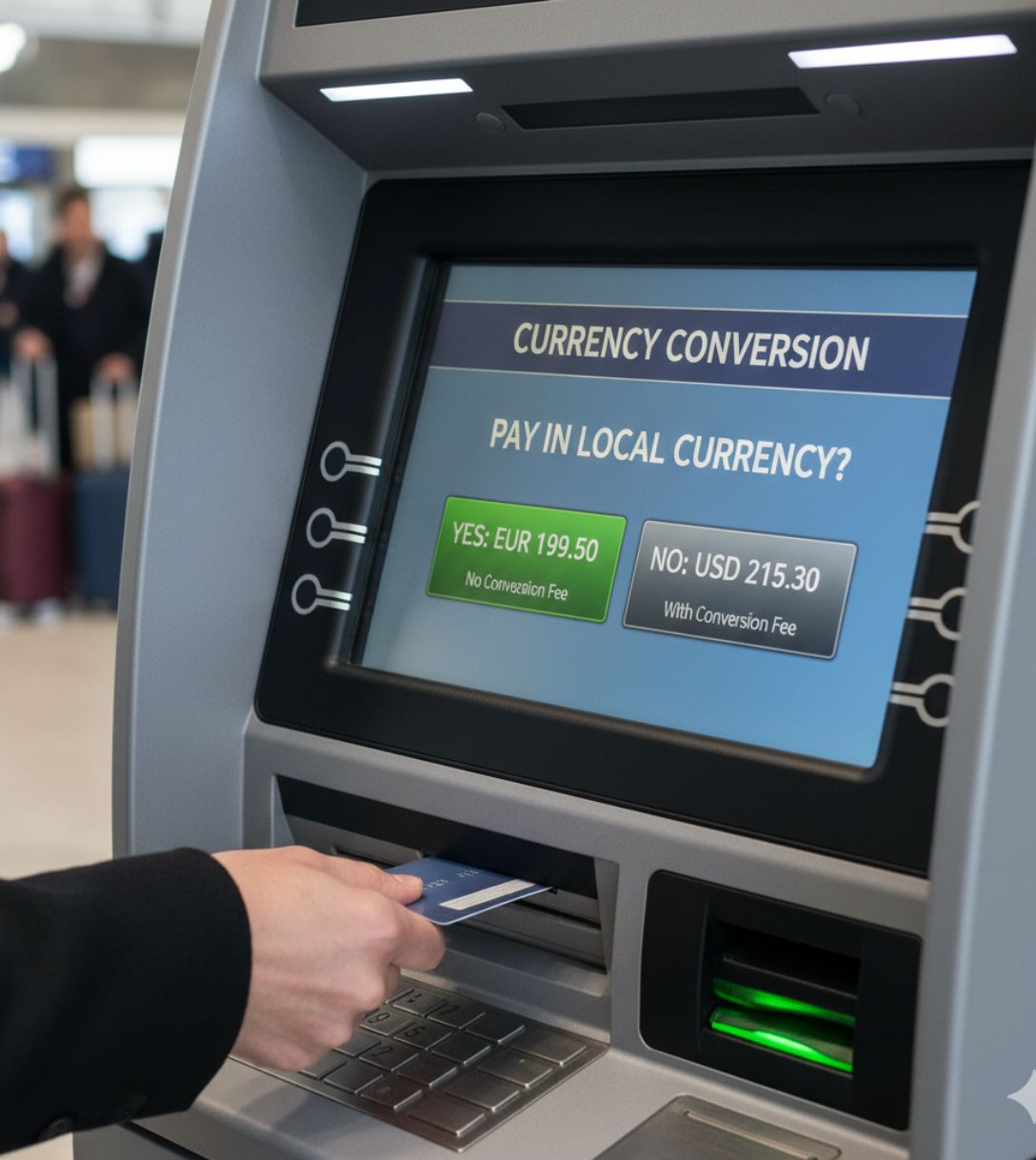 Pinnen met DCC: kies lokale valuta