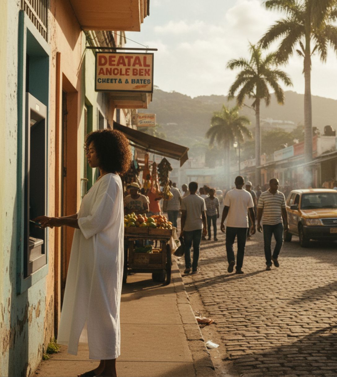 Pinautomaat en Jamaicaanse dollars