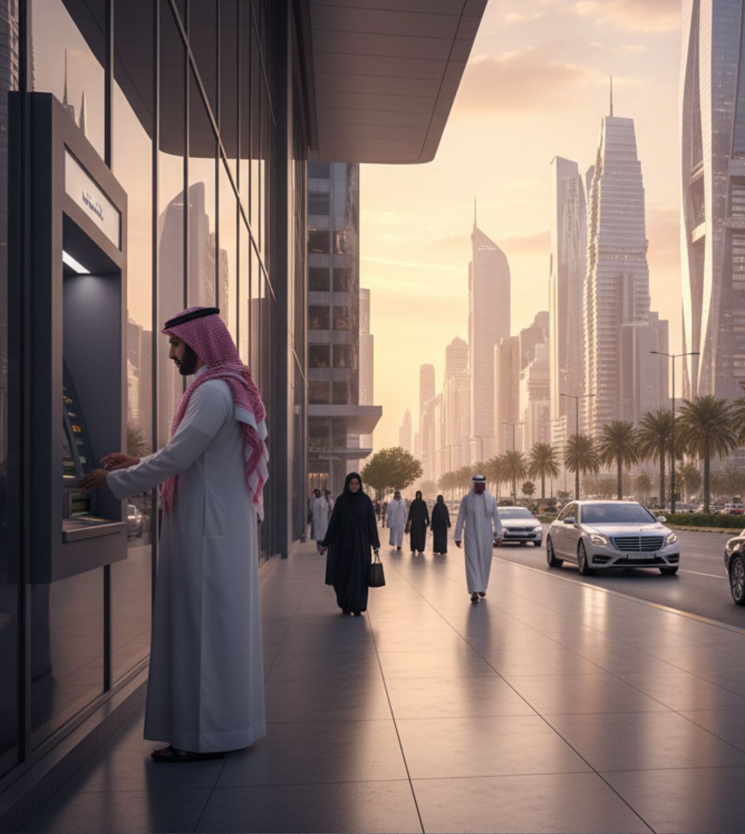 Pinautomaat in Saoedi-Arabië