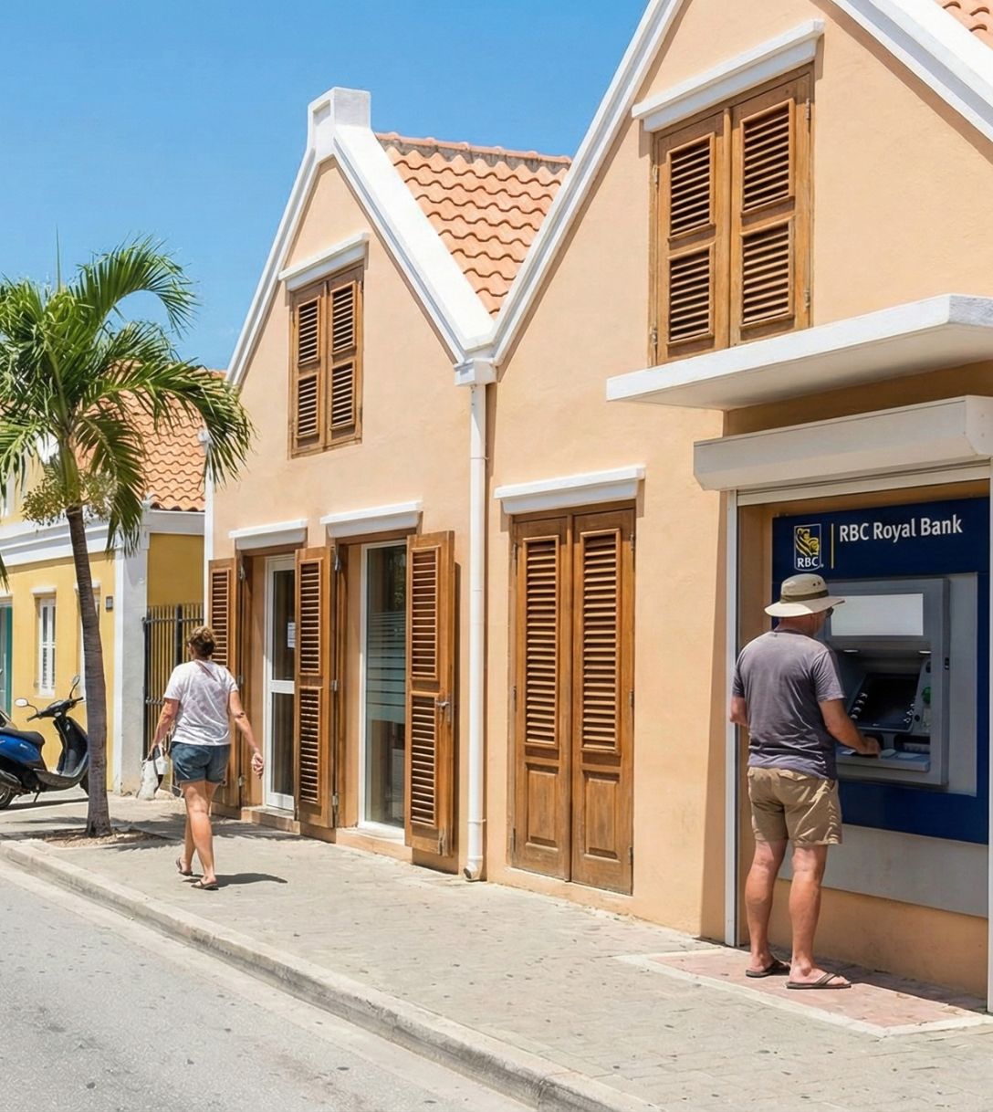 Pinnen en betalen op Bonaire