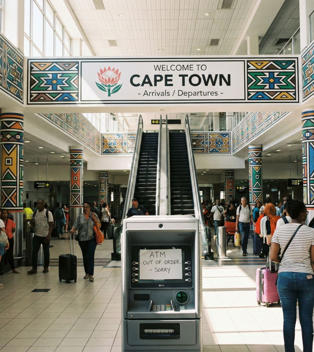 Pinstoring in Zuid-Afrika