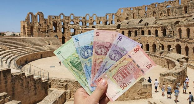 Tunesische dinar TND biljetten