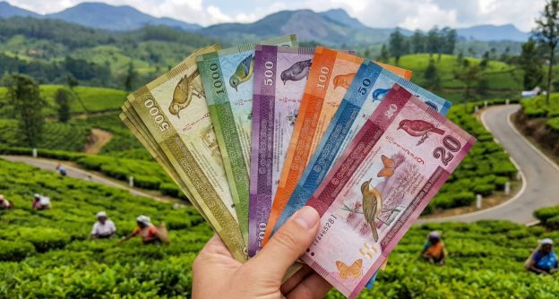 Sri Lankaanse roepie biljetten