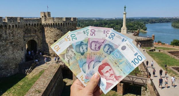 Servische dinar RSD biljetten