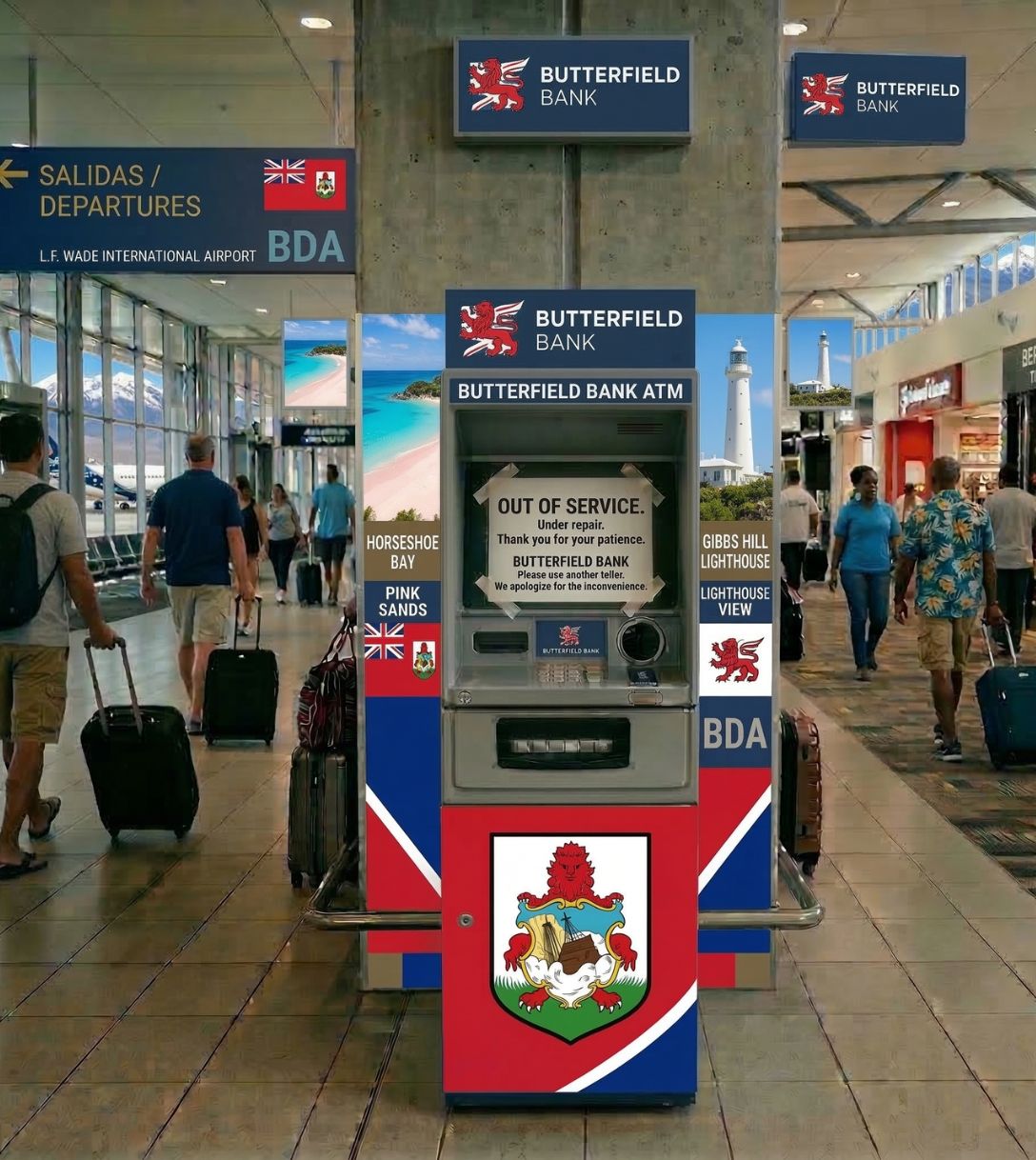 Pinstoring op Bermuda