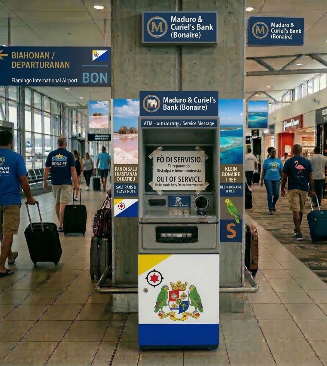 Pinstoring op Bonaire