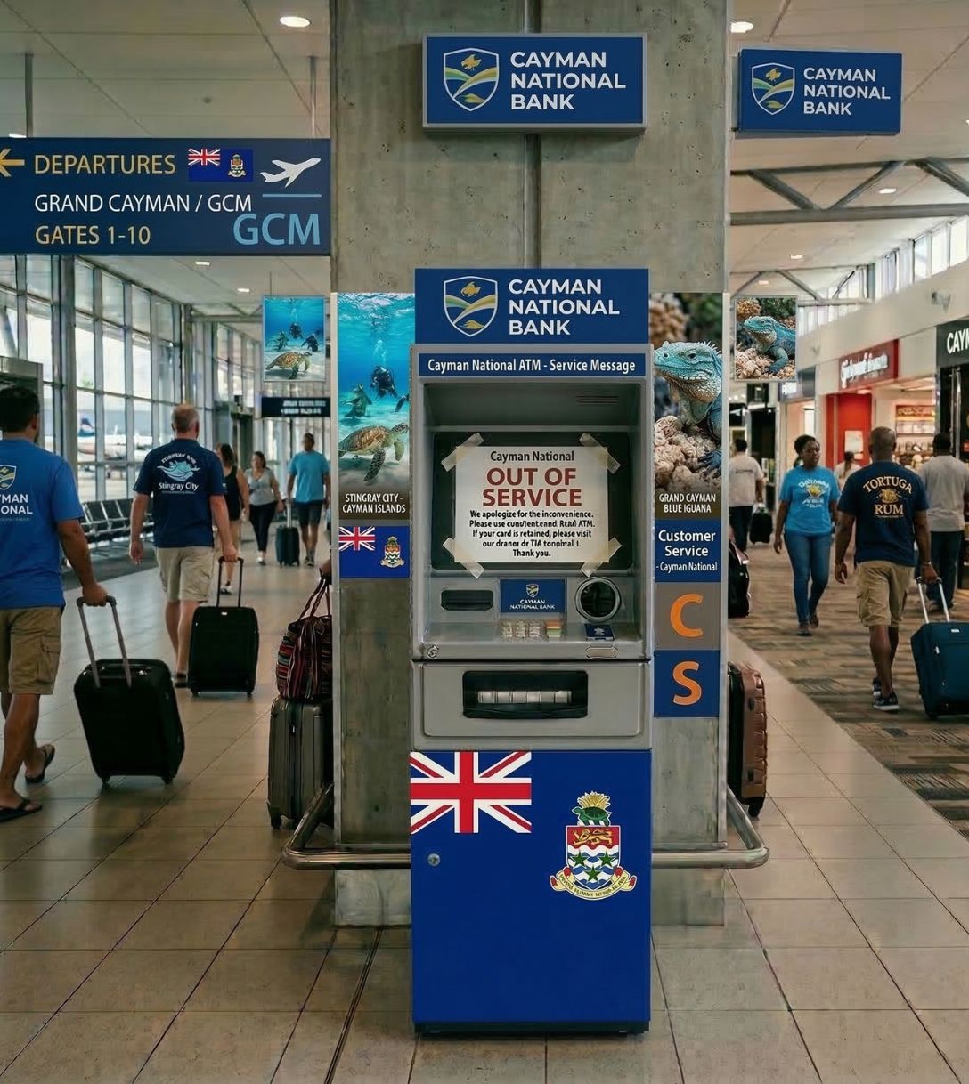 Pinstoring op de Kaaimaneilanden