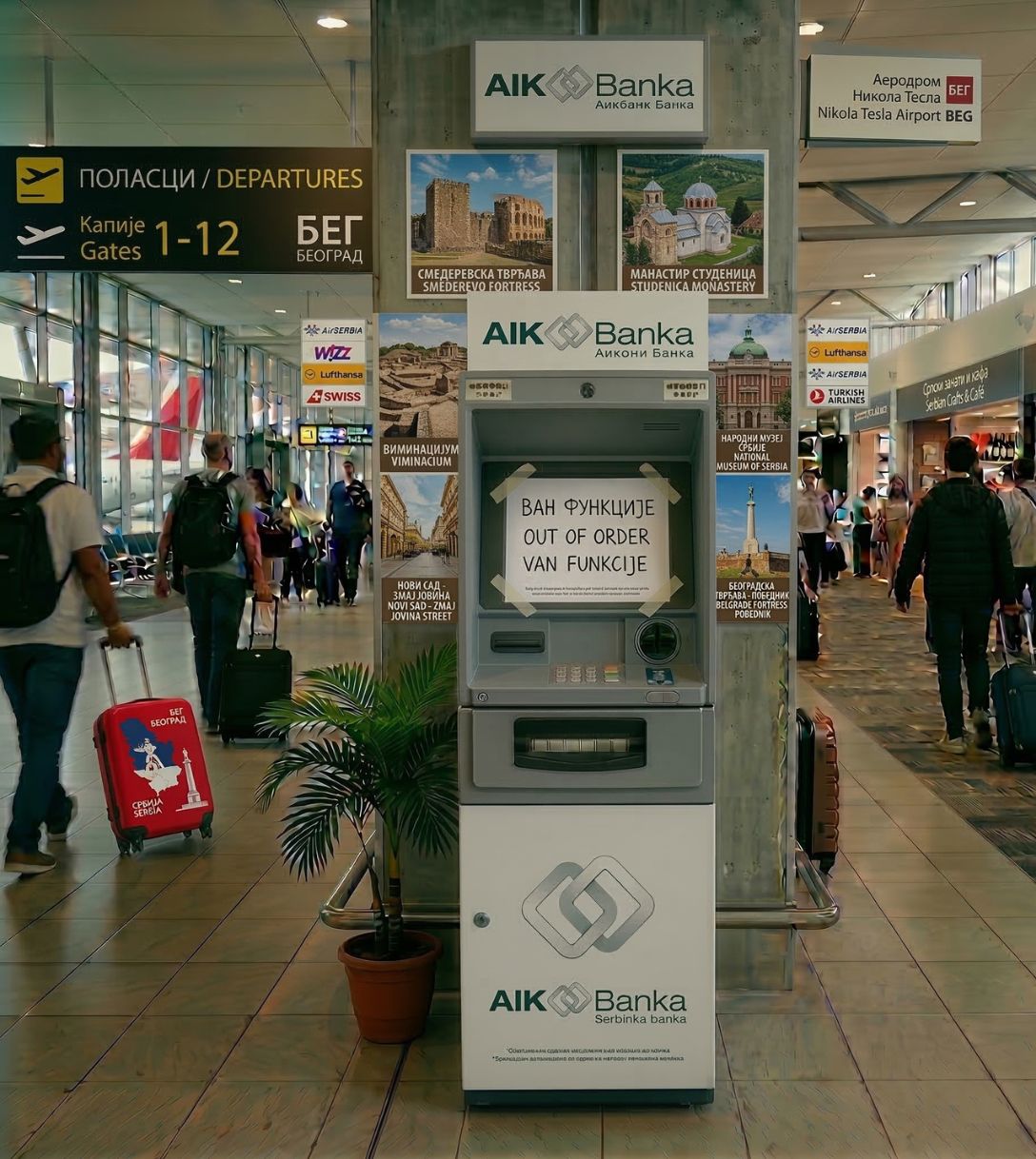 Pinstoring in Servië