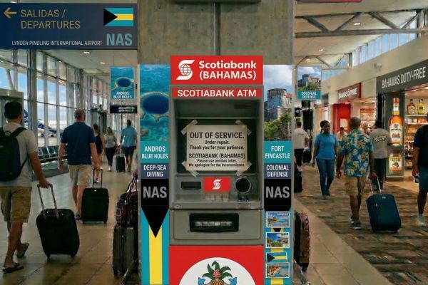 Pinstoring op de Bahama's